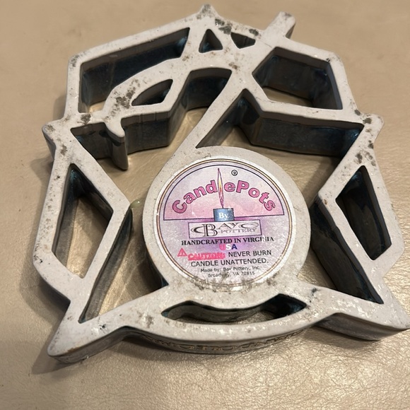 Grand Ole Opry Blue Ceramic Candle Holder - Picture 4 of 4